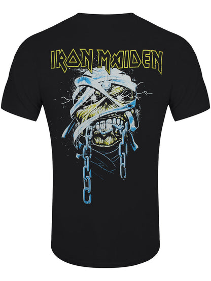 Iron Maiden Powerslave Head & Logo Men's Black T-Shirt