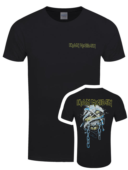 Iron Maiden Powerslave Head & Logo Men's Black T-Shirt
