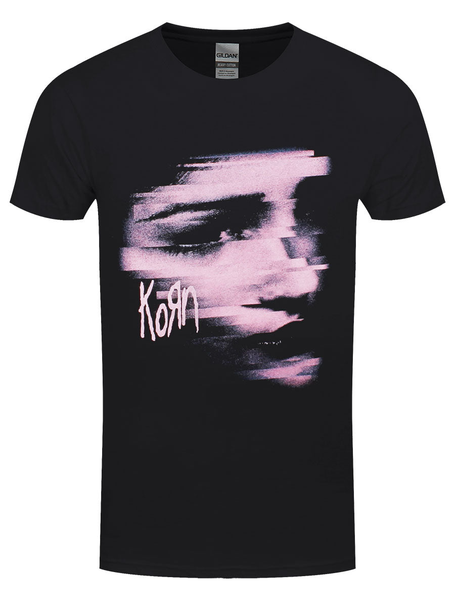 T-Shirt Korn Chopped Face Logo Officiel Homme – Rock Metal Noir Ultra Confortable !