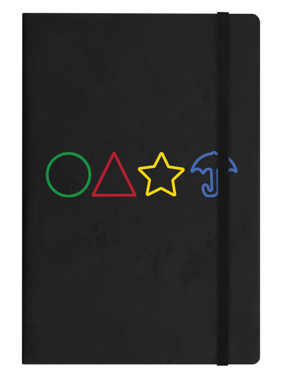 Squid Level Black A5 Hard Cover Notebook