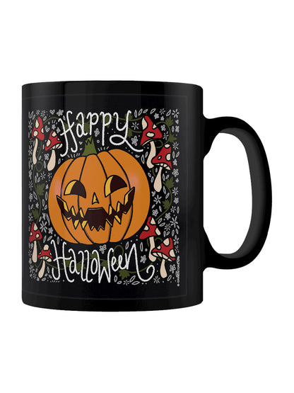 Happy Halloween Pumpkin Black Mug