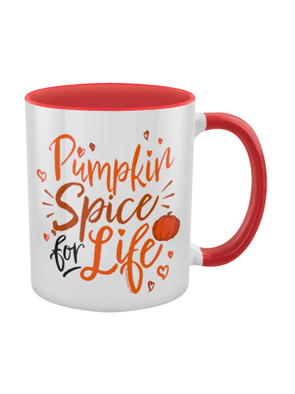 Pumpkin Spice for Life Red Inner 2-Tone Mug