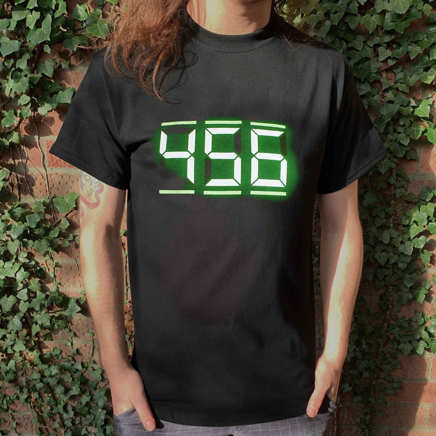 Squid Game 456 Digital Text Men's Black T-Shirt