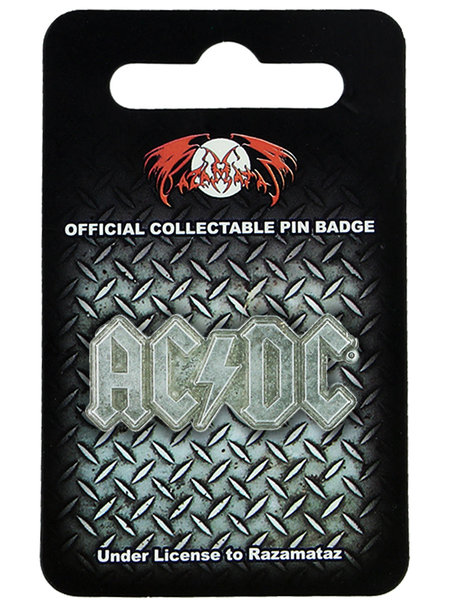 AC/DC Metal Logo Pin Badge