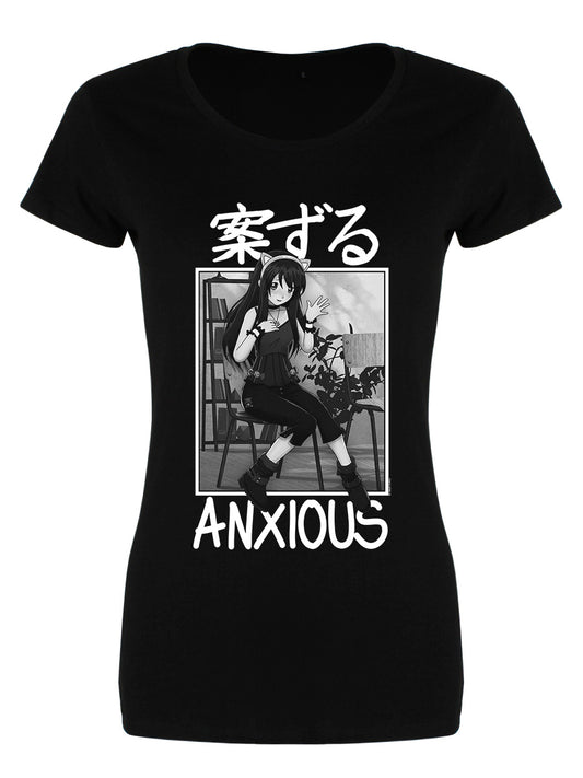Tokyo Spirit Anxious Ladies Black Merch T-Shirt