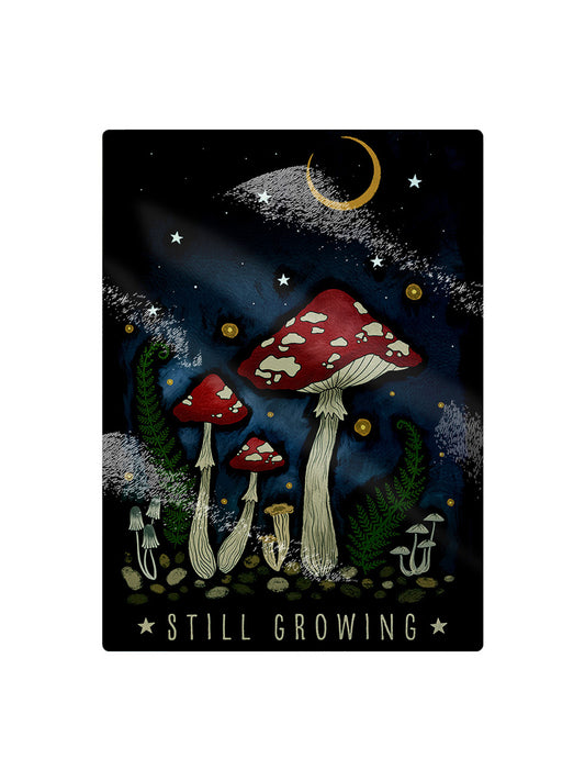 Magical Mushrooms Still Growing Small Rectangular Chopping Board