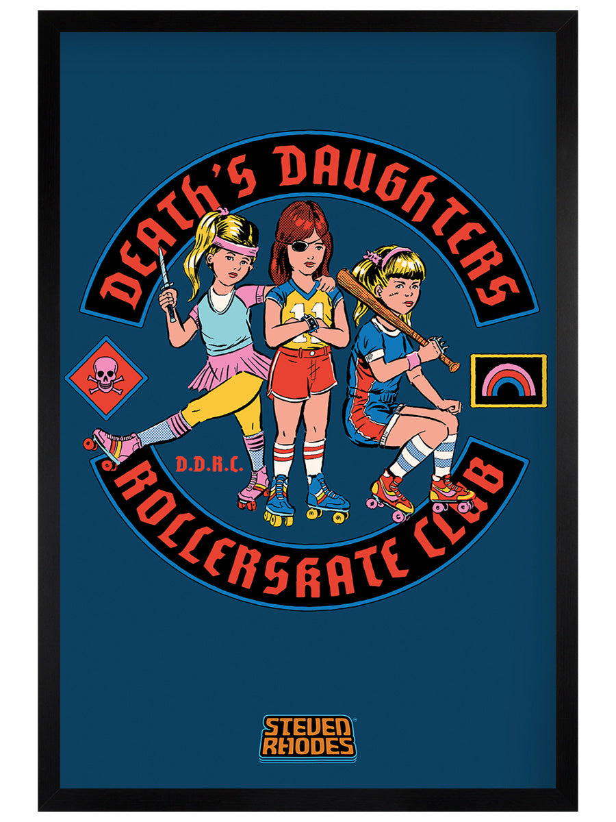 Steven Rhodes Death's Daughters Rollerskate Club Maxi Poster