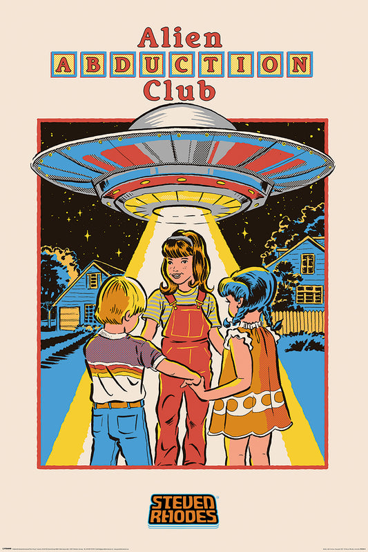 Steven Rhodes Alien Abduction Club Maxi Poster