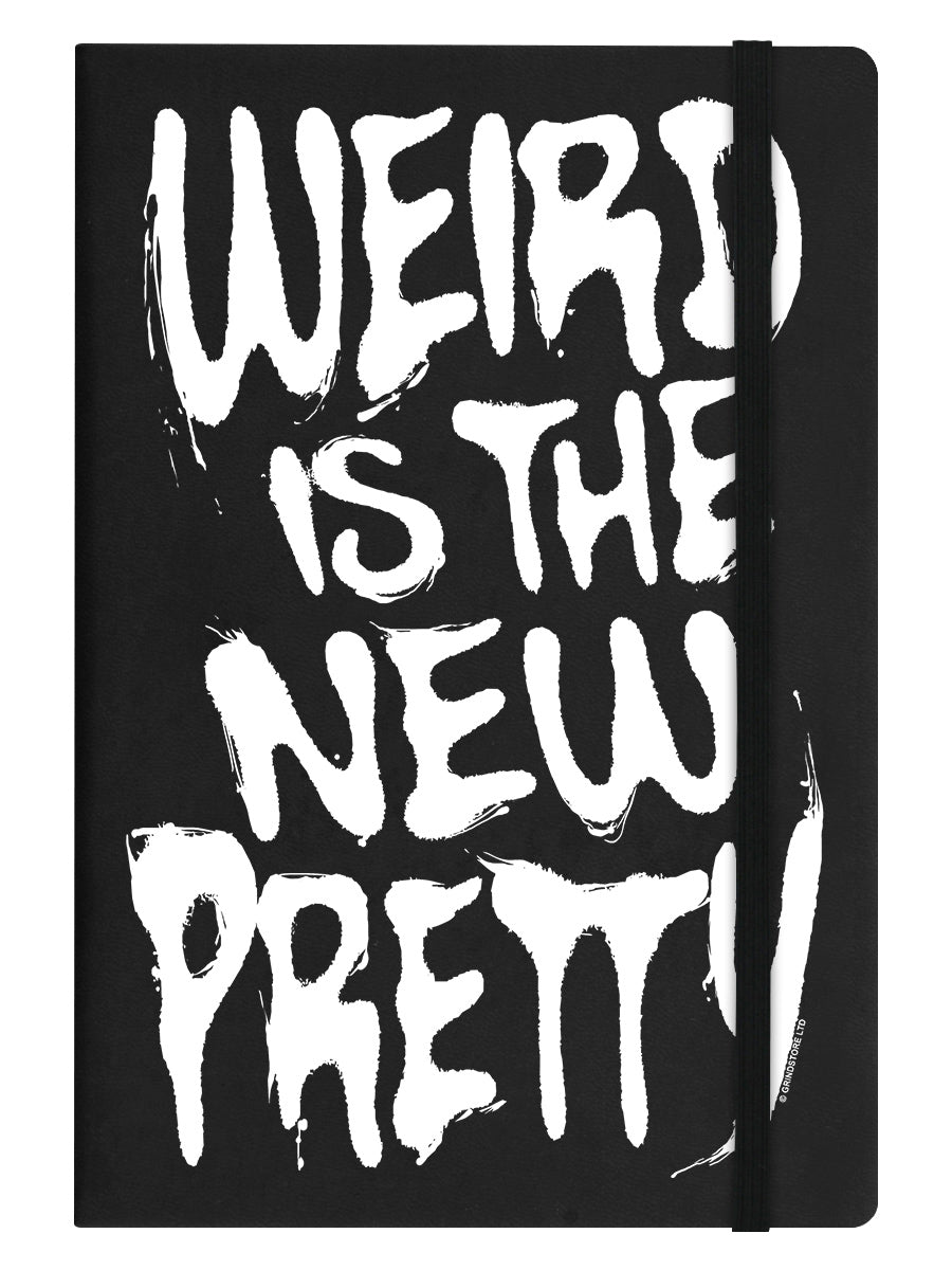 Weird Is The New Pretty Black A5 Hard Cover Notebook