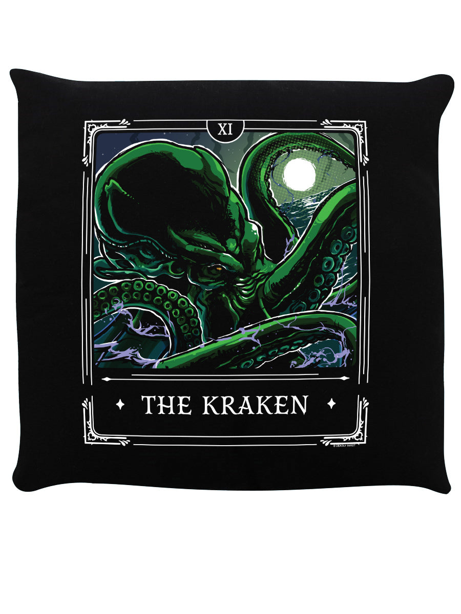 Deadly Tarot Legends The Kraken Black Cushion