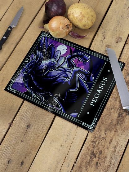 Deadly Tarot Legends Pegasus Small Rectangular Chopping Board