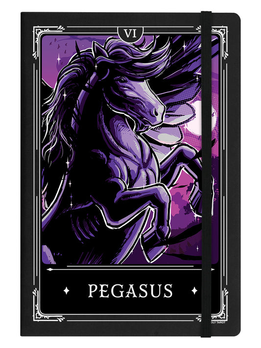 Deadly Tarot Legends Pegasus Black A5 Hard Cover Notebook