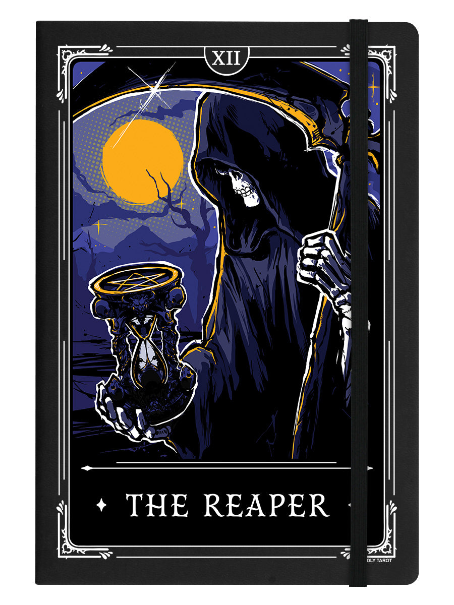 Deadly Tarot Legends The Reaper Black A5 Hard Cover Notebook