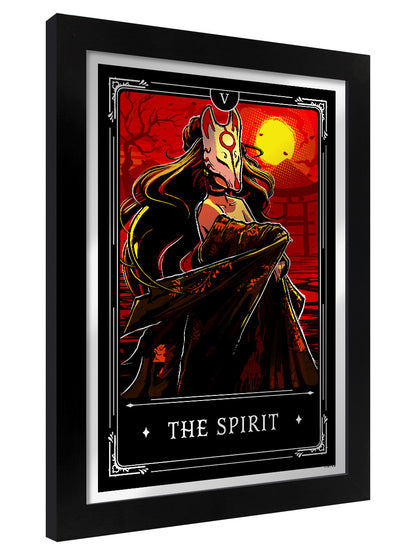 Framed Deadly Tarot Legends The Spirit Mirrored Tin Sign