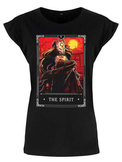 Deadly Tarot Legends The Spirit Ladies Premium Black T-Shirt