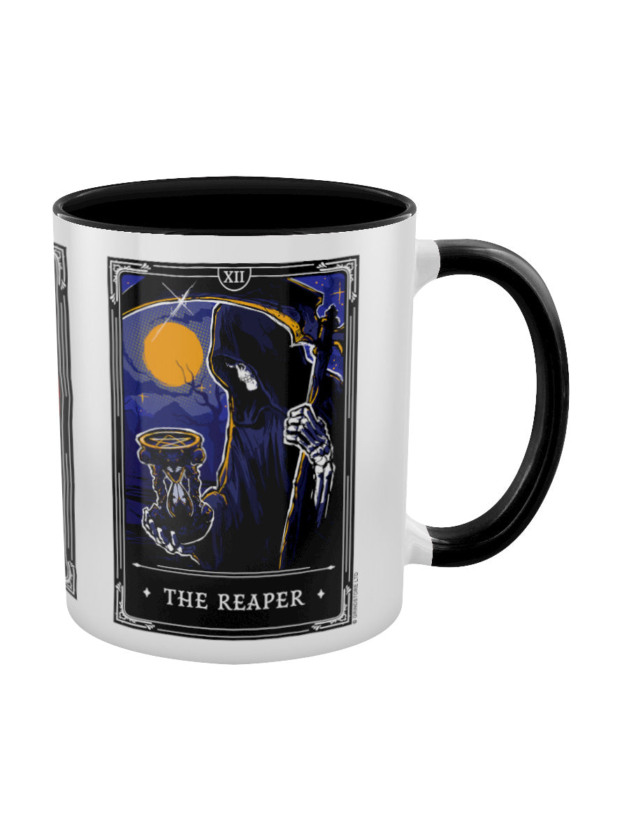 Deadly Tarot Legends The Reaper, The Spirit, Mothman Black Inner 2-Tone Mug