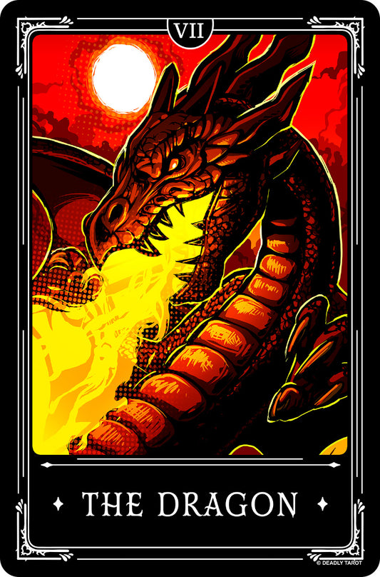 Deadly Tarot Legends - The Dragon Small Tin Sign