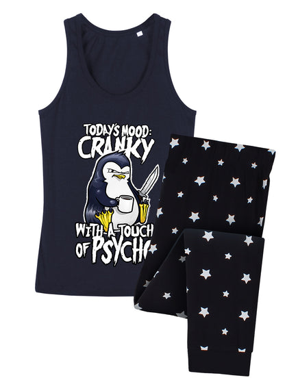 Psycho Penguin Today's Mood: Cranky Ladies Long Pyjama Set