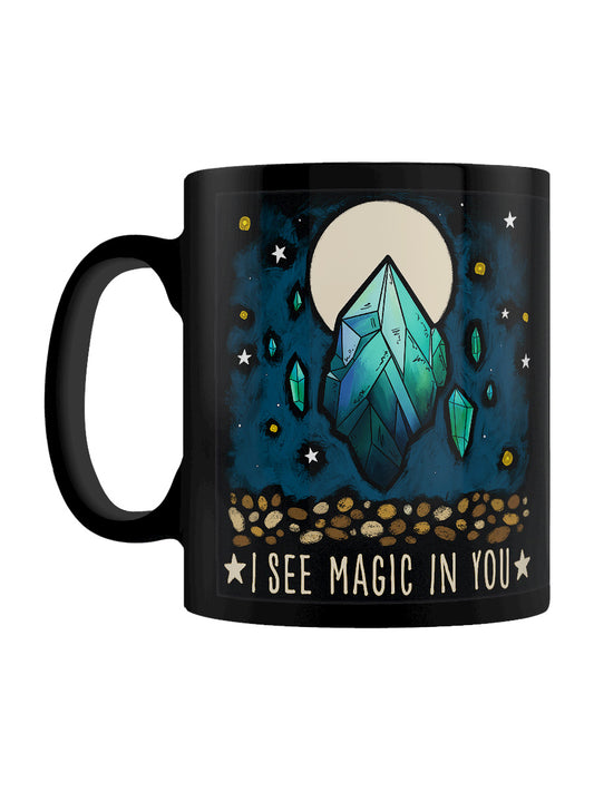 Magical World I See Magic In You Black Mug