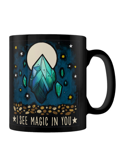 Magical World I See Magic In You Black Mug