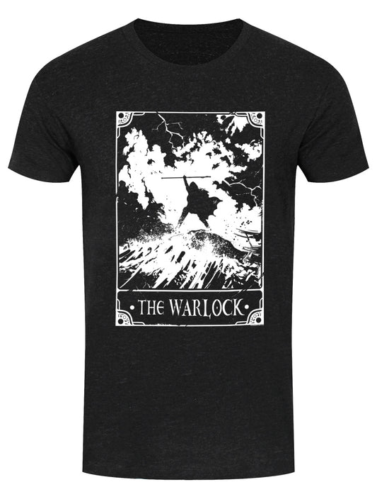 Deadly Tarot The Warlock Men's Heather Black Denim T-Shirt