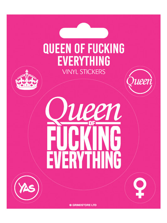 Queen of Fucking Everything Vinyl Sticker Set