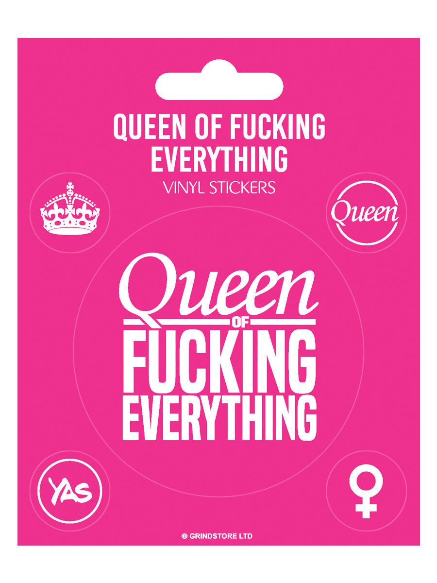 Queen of Fucking Everything Vinyl Sticker Set