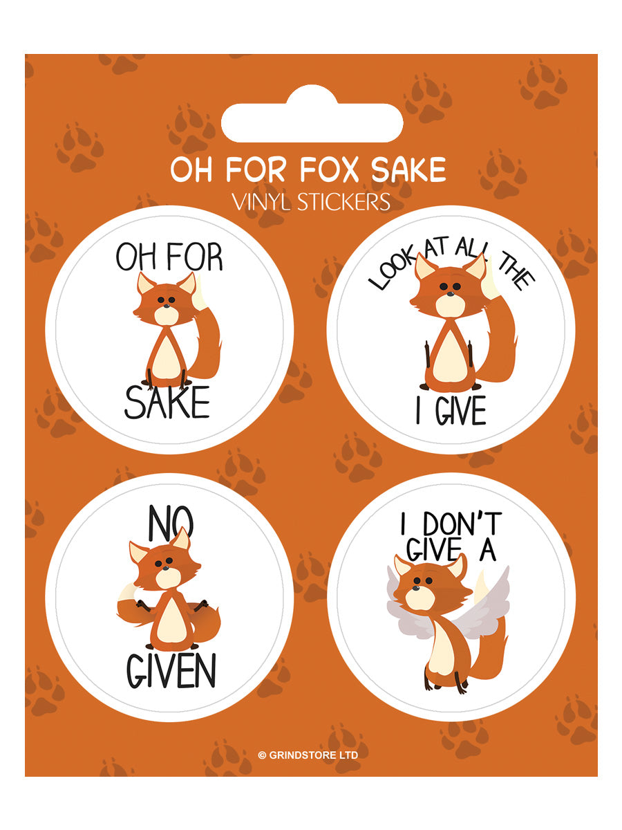 Oh For Fox Sake Vinyl Sticker Set