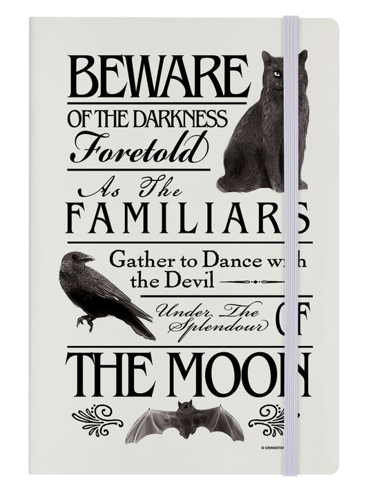 Beware of the Darkness Cream A5 Hard Cover Notebook