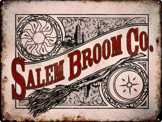 Salem Broom Co. Tin Sign
