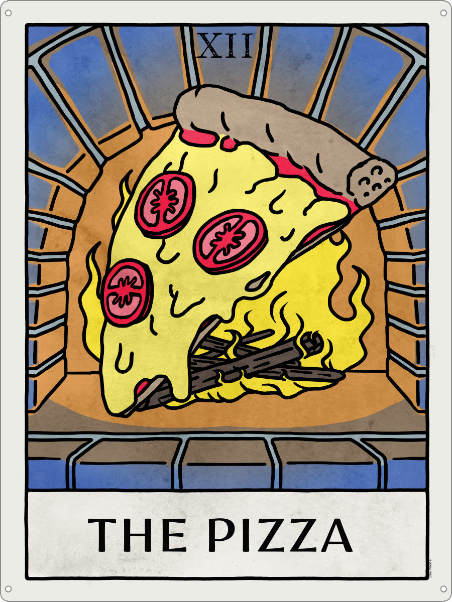 Deadly Tarot Life The Pizza Tin Sign