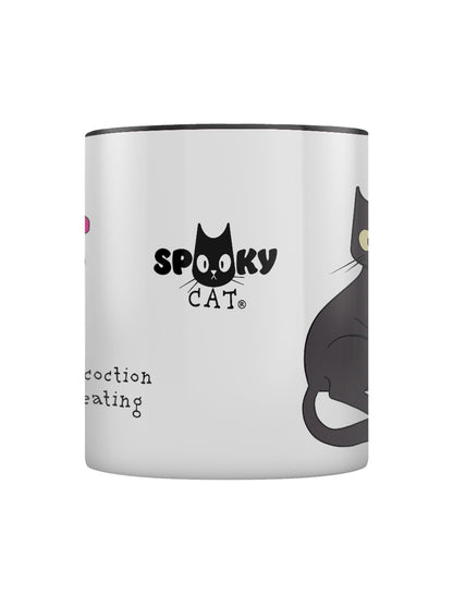 Spooky Cat Concoction Creating Black Inner 2-Tone Mug
