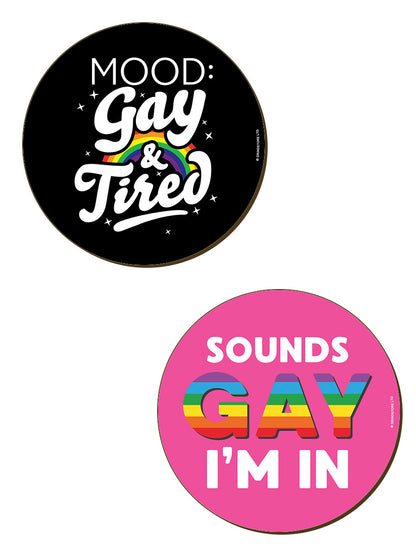 LGBTQ 4 Piece Coaster Set