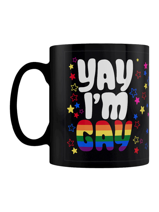 Yay I'm Gay Black Mug