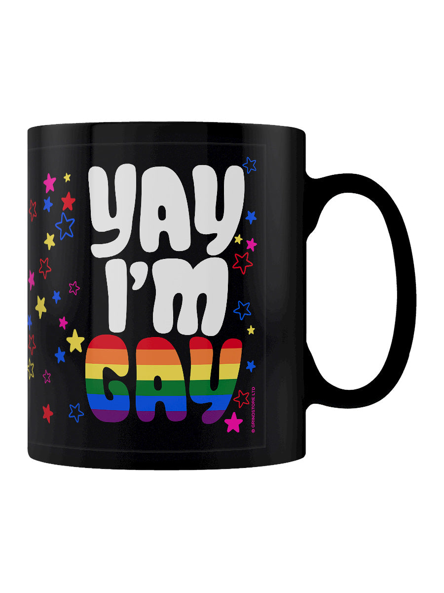 Yay I'm Gay Black Mug