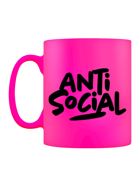 Anti-Social Pink Neon Mug