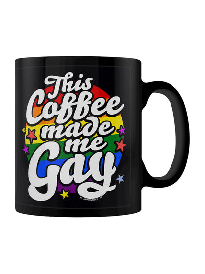 This Coffee Made Me Gay Black Mug
