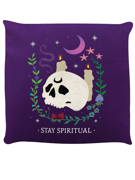 Stay Spiritual Purple Cushion