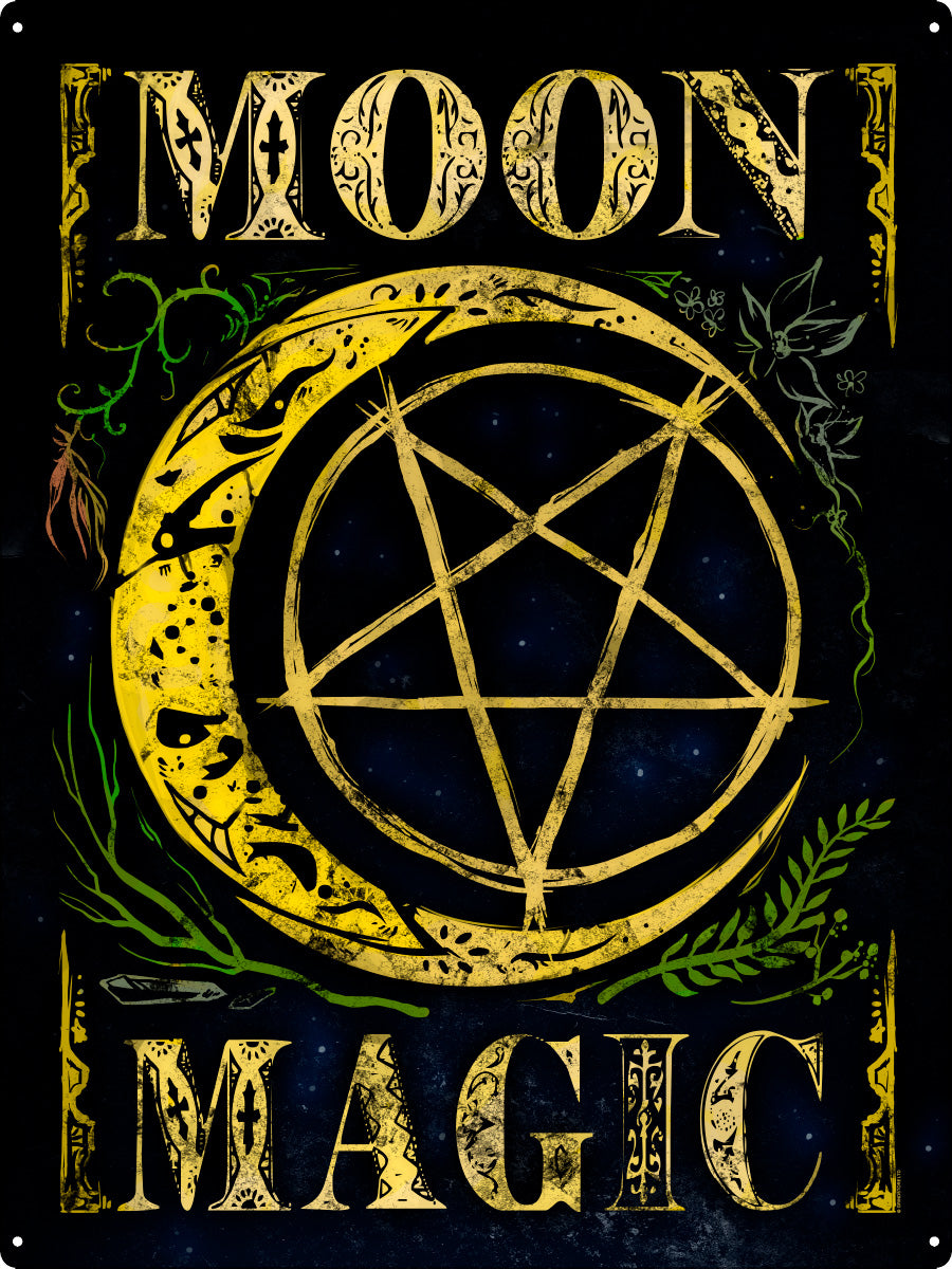 Moon Magic Tin Sign
