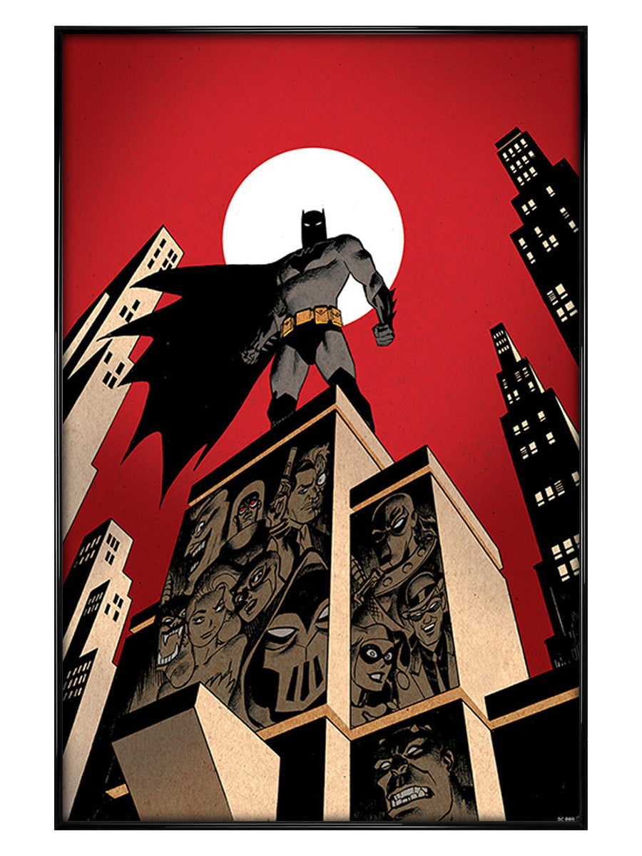 Batman Villain Skyline Maxi Poster