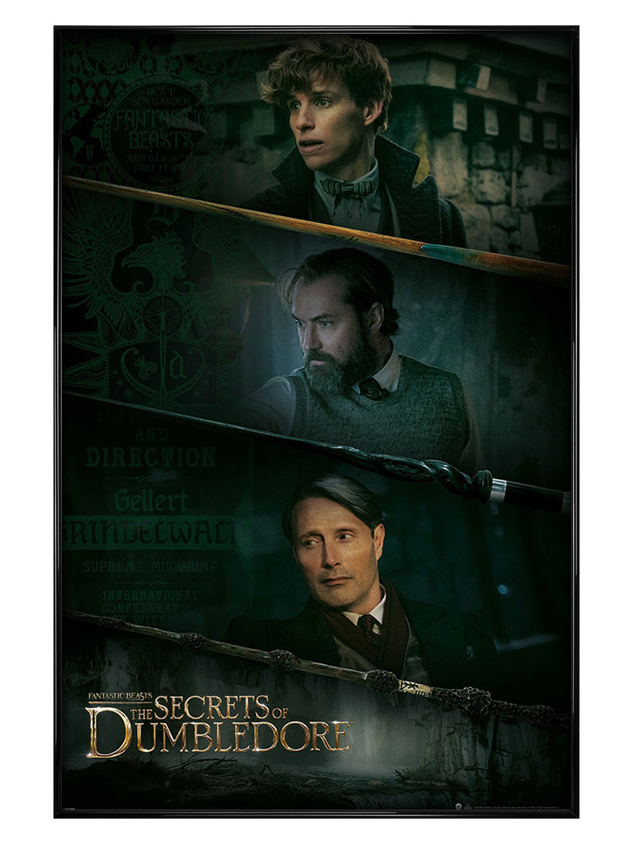 Fantastic Beasts The Secrets of Dumbledore Three Wands Maxi Poster