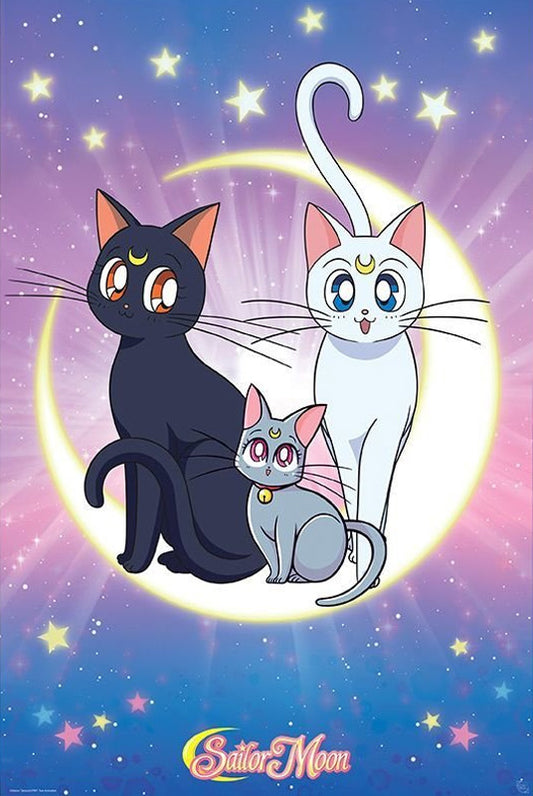 Sailor Moon Luna, Artemis and Diana Maxi Poster