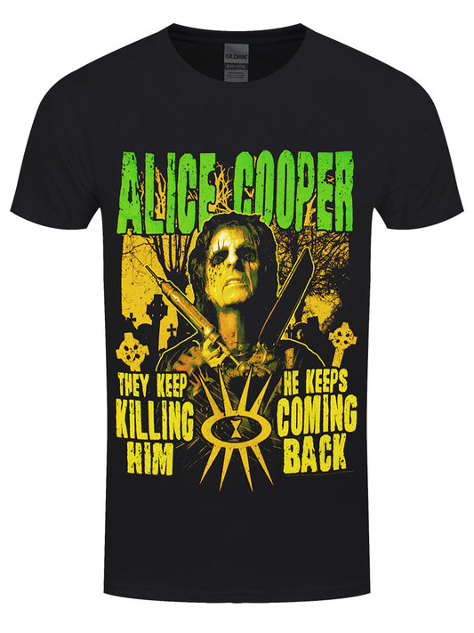 Alice Cooper Graveyard Men's Black T-Shirt