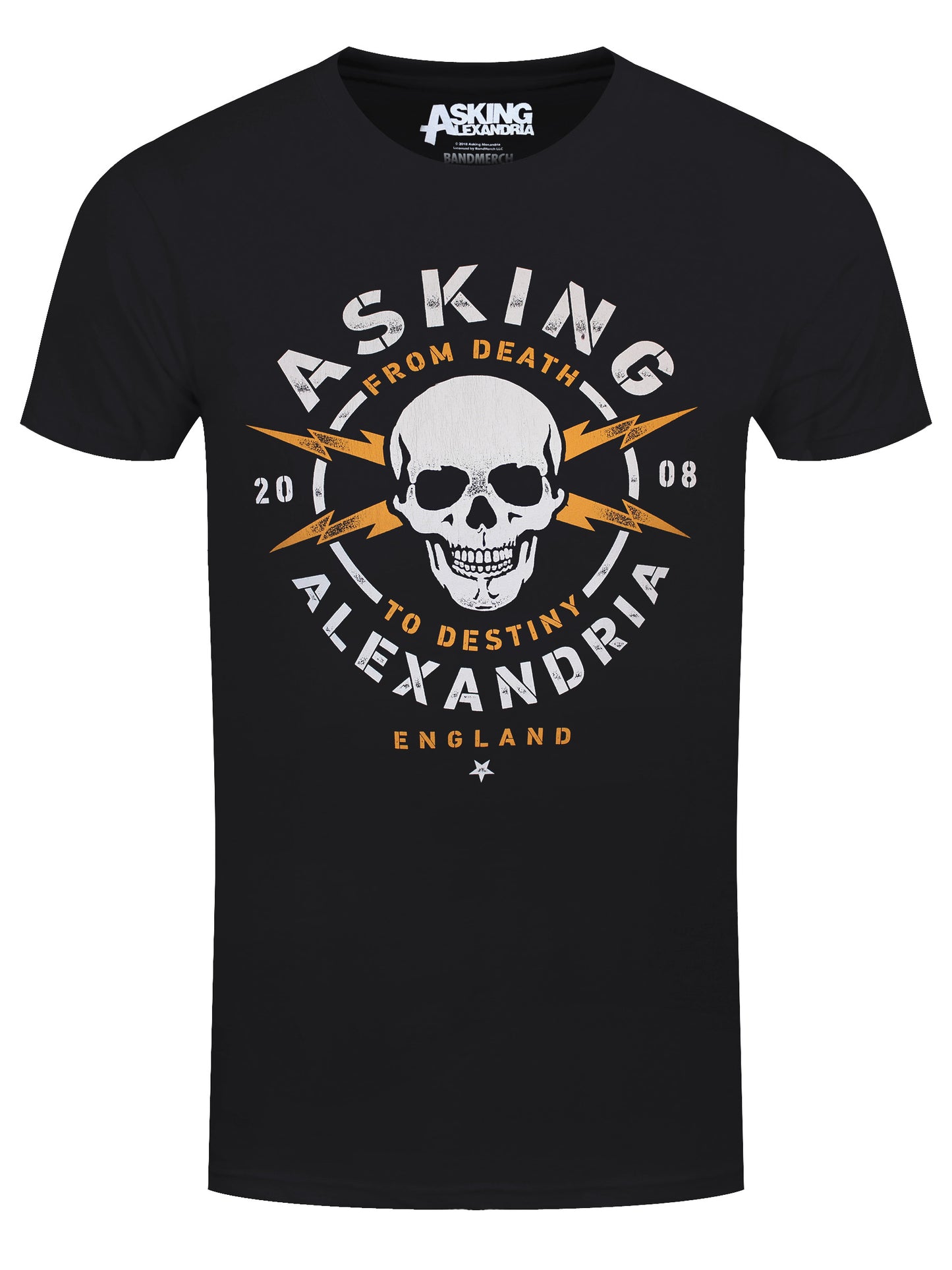 Asking Alexandria Danger Men's Black T-Shirt