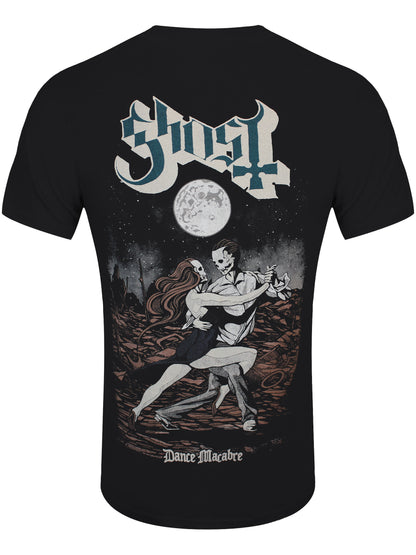 Ghost Dance Macabre Logo and Cover Men's Black T-Shirt