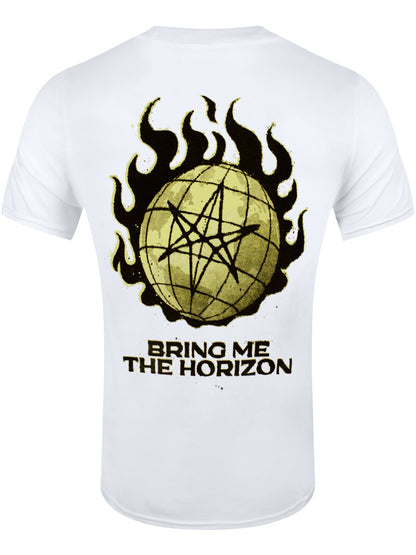 Bring Me The Horizon Globe Men's White T-Shirt