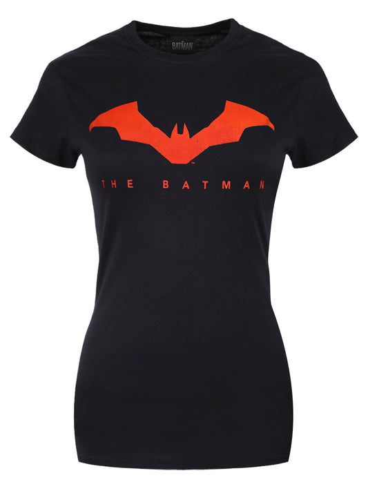 The Batman Bat Logo Ladies Black T-Shirt