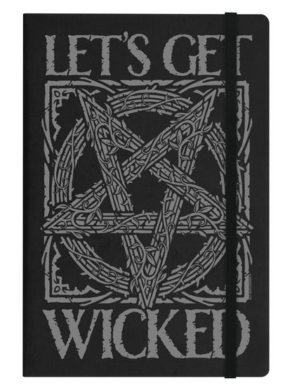 Let's Get Wicked Black A5 Hard Cover Notebook