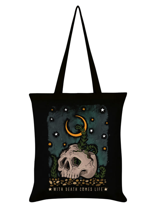 Natural World With Death Comes Life Black Tote Bag