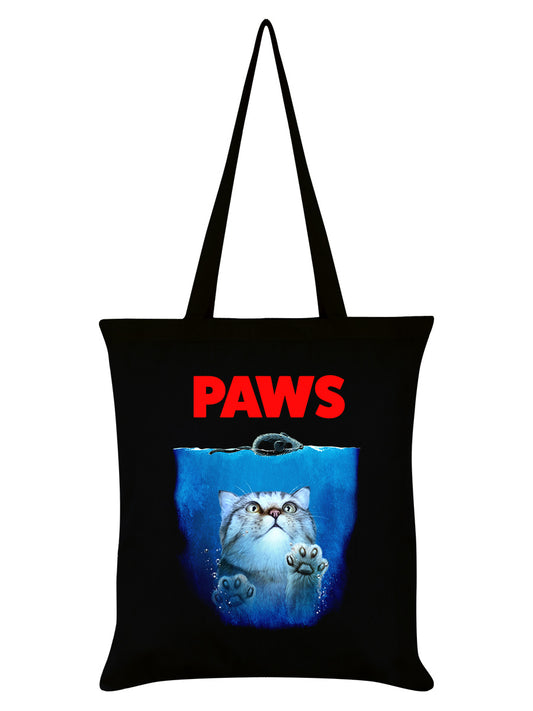 Horror Cats Paws Black Tote Bag